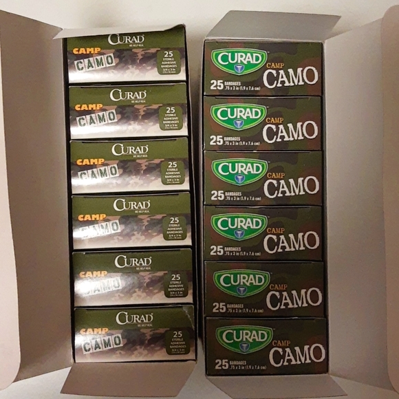Curad Other - Curad Camp Camo Adhesive Bandages 12 pack (25 Count each)